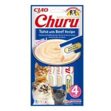 Churu Cat Tuna with Beef Recipe 4x14g Churu Cat Tuna with Beef Recipe 4x14g