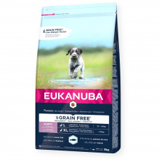 EUKANUBA Premium Grain Free Puppy Medium & Large Ocean fish - suché krmivo pro psy - 3kg