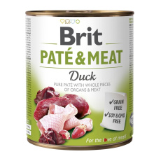 BRIT Paté & Meat s kachnou - 800g
