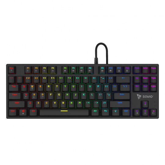 Mechanická klávesnice Savio Tempest x2 RGB, Outemu BLUE