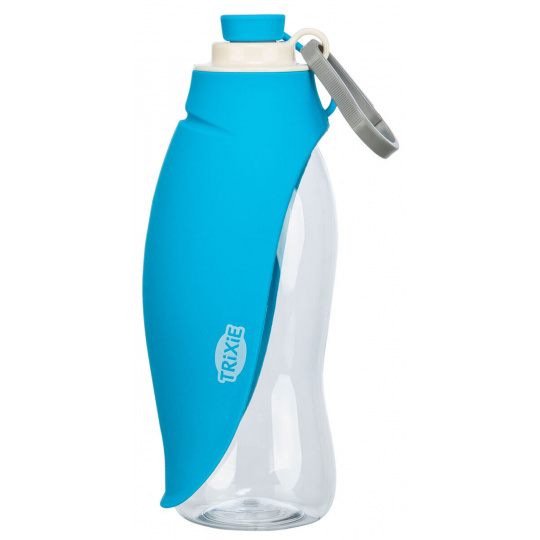 Lahev na vodu se sklopnou silikonovou miskou, 0.55 l, plast/silikon Lahev na vodu se sklopnou silikonovou miskou, 0.55 l, plast/silikon