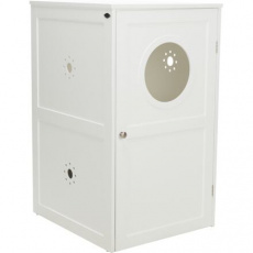 XL domek na kočičí toaletu, 2 poličky, MDF, 53 x 90 x 58 cm, bílá XL domek na kočičí toaletu, 2 poličky, MDF, 53 x 90 x 58 cm, bílá
