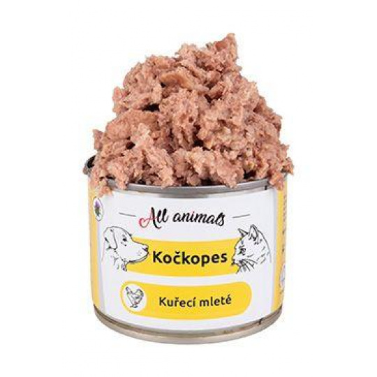 All Animals kočkopes konz. Kuřecí mleté 200g