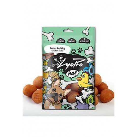 Lyopro Dog poch. sušené Kuřecí kuličky 70g