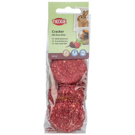 Cracker, sušenky pro hlodavce s červenou řepou, ø 4 cm / 150 g
