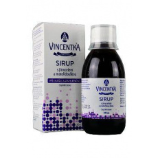 Vincentka sirup s jitrocelem a mateřídouškou 200ml