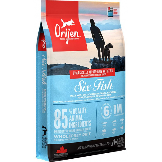 ORIJEN Six Fish - suché krmivo pro psy - 6 kg