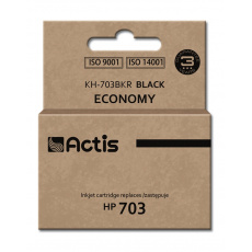 Actis KH-703BKR Inkoust (náhradní inkoust HP 703 CD887AE; standardní; 15 ml; černý)