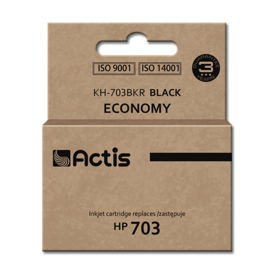 Actis KH-703BKR Inkoust (náhradní inkoust HP 703 CD887AE; standardní; 15 ml; černý)