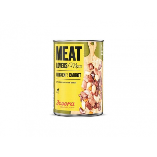 Josera Dog konz.Meat Lovers Menu Chick.with Carrot400g