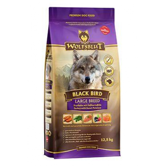 Wolfsblut Dog Adult Large Breed Black Bird 12,5kg