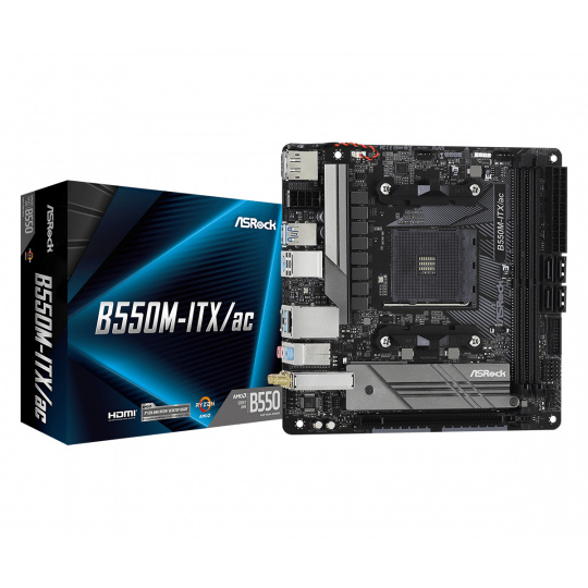 Asrock B550M-ITX/ac Socket AM4 Mini ITX AMD B550