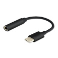 Savio Audio adaptér - USB typ 3.1 C (M) - Jack 3,5 mm (F) - černý AK-35B