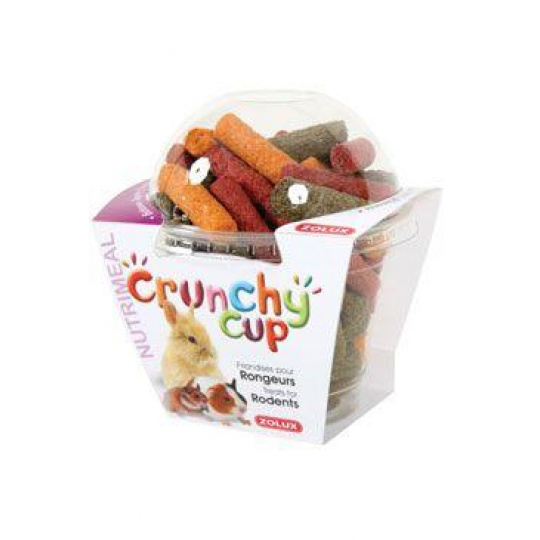 Pochoutka CRUNCHYCUP hlodavec vojtě/mrk/řepa 180gZolux