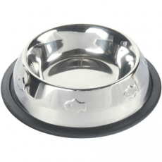 Miska nerez s gumou, motiv rybky 200ml/11cm Miska nerez s gumou, motiv rybky 200ml/11cm