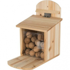 Krmná stanice pro veverky 20 x 30 x 30 cm, přírodní borové dřevo Krmná stanice pro veverky 20 x 30 x 30 cm, přírodní borové dřevo