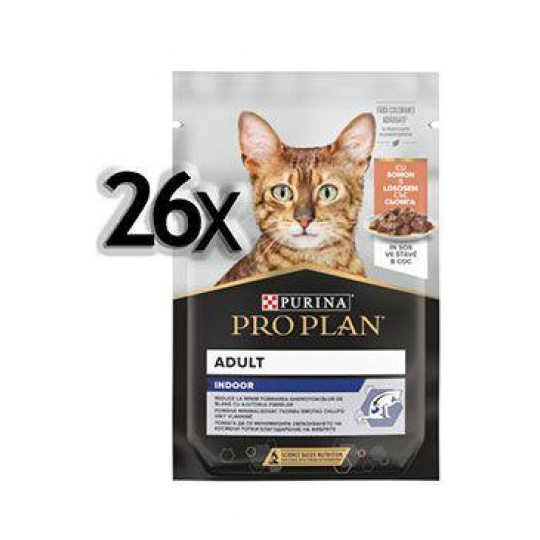 ProPlan Cat kapsa Indoor Adult Salmon 26x85g