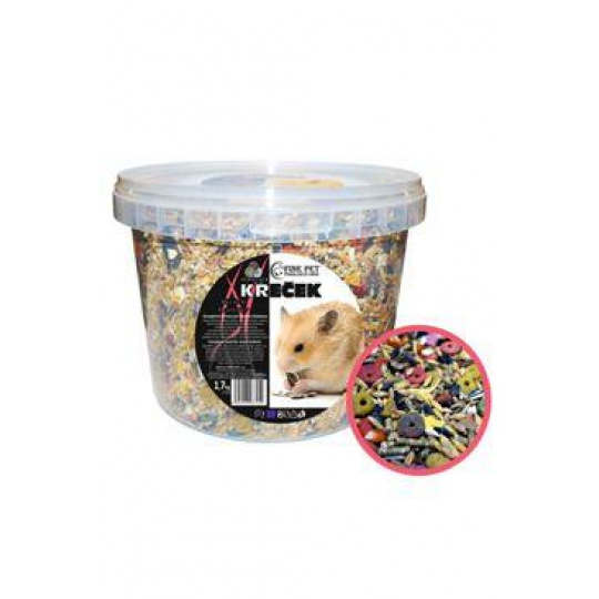 FINE PET Křeček Premium vědro 1,7kg FINE PET Křeček Premium vědro 1,7kg