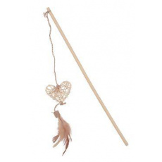 Hračka kočka udice ETHICAT RATTAN srdce Zolux Hračka kočka udice ETHICAT RATTAN srdce Zolux