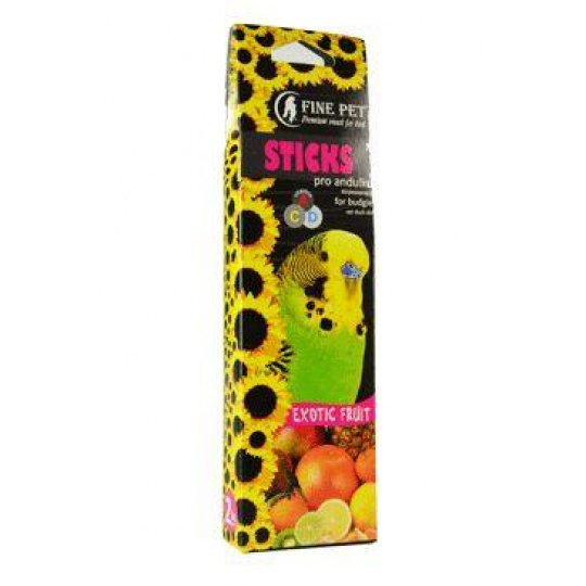FINE PET Tyčinka Andulka Exotické ovoce 2ks/110g