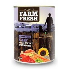 Farm Fresh Dog Calf with Sweet Potatoes konzerva 400g Farm Fresh Dog Calf with Sweet Potatoes konzerva 400g