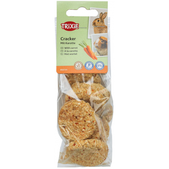 Cracker, sušenky pro hlodavce s mrkví, ø 4 cm / 150 g