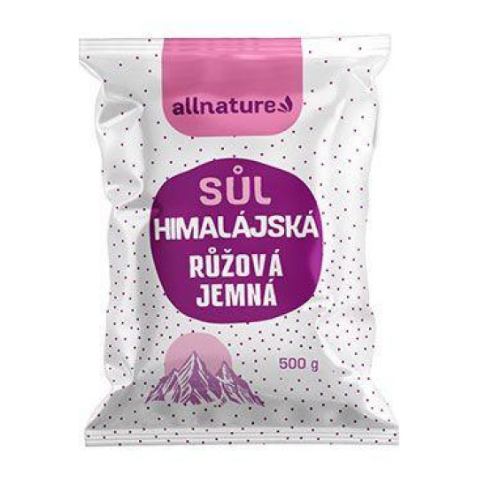 Allnature Himalájská sůl růžová jemná 500g