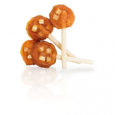 KIDDOG BUFFET LOLLIPOP lízátko s kuřecím masem a sýrem [100 ks], ø 9 cm / 8 g