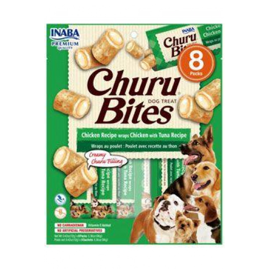 Churu Dog Bites Chicken wraps Chicken&Tuna 8x12g