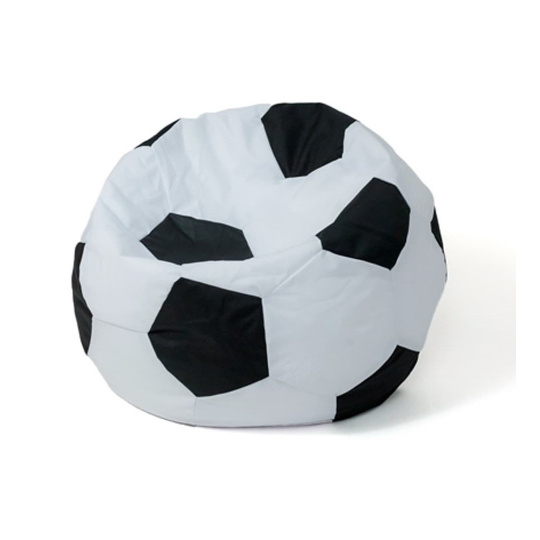 Sako taška pouffe ball bílo-černá L 80 cm