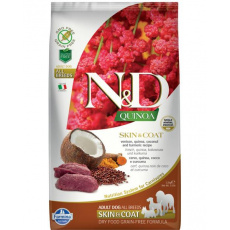 N&D Quinoa Dog Adult Skin & Coat Medium&Maxi Venison & Coconut 7 kg