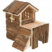 Dřevěný domek BJORK pro křečky, 2 místnosti 15 x 15 x 16 cm