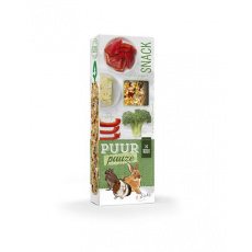 PUUR pauze Sticks bell pepper & broccoli - lahodné tyčinky pre králiky a hlodavce 110 g PUUR pauze Sticks bell pepper & broccoli - lahodné tyčinky pre králiky a hlodavce 110 g