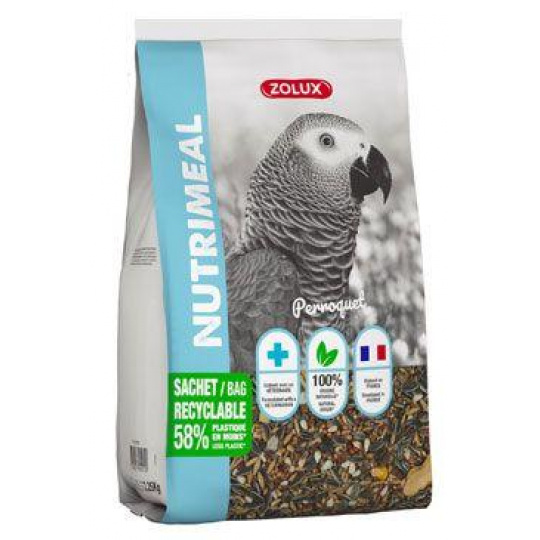 Krmivo pro velké papoušky NUTRIMEAL 2,25g Zolux Krmivo pro velké papoušky NUTRIMEAL 2,25g Zolux