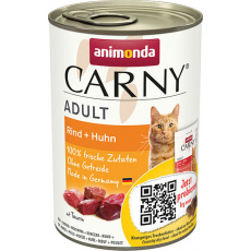 ANIMONDA konzerva CARNY Adult - hovězí, kuřecí 400g