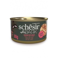 Schesir Cat konz. After Dark Wholefood kuře/hovězí 80g Schesir Cat konz. After Dark Wholefood kuře/hovězí 80g