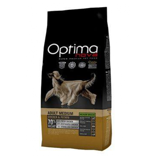 Optima Nova Dog GF Adult Medium Chicken&Potato 12kg Optima Nova Dog GF Adult Medium Chicken&Potato 12kg