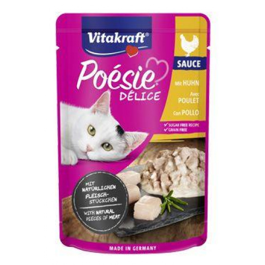 Vitakraft Cat Poésie Délice Sauce kapsa kuřecí 85g