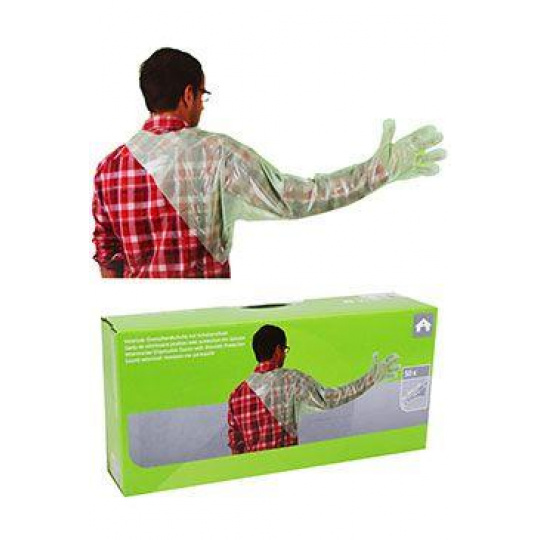 Rukávník jednorázový zelený 120cm 50ks