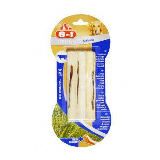 Pochoutka 8in1 Delights Beef Sticks 3ks