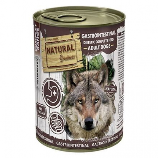 Natural Greatness GASTROINTESTINAL, veterinární dieta, konzerva pro psy 400g