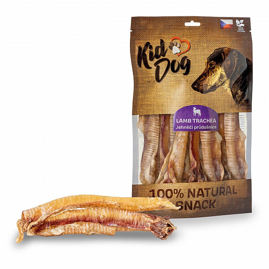 KIDDOG 100 % Natural Snack jahňacia priedušnica (hrtan) 250 g / 10 -11 ks KIDDOG 100 % Natural Snack jahňacia priedušnica (hrtan) 250 g / 10 -11 ks
