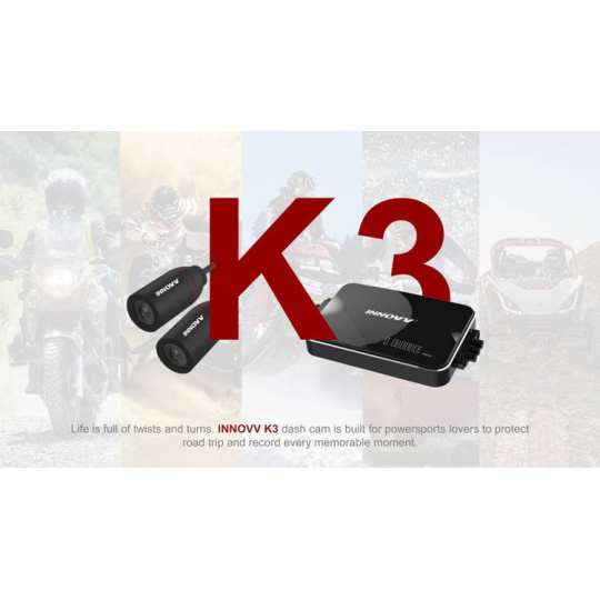 INNOVV K3 - videorekordér na motorku se 2 kamerami