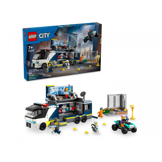 LEGO CITY 60418 POLICEJNÍ POJÍZDNÁ KRIMINALISTICKÁ LABORATOŘ