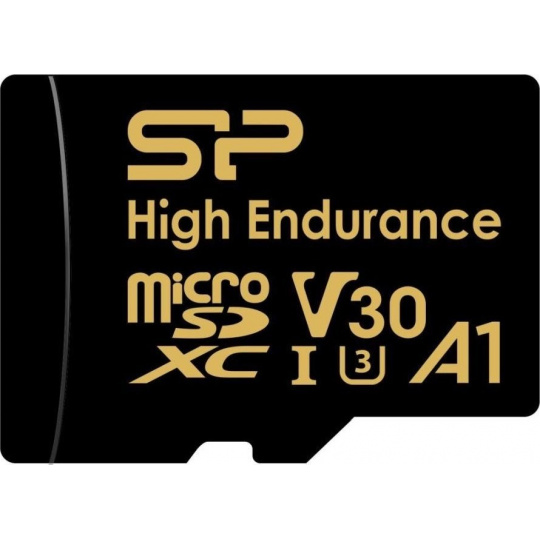 SILICON POWER MICROSDXC HIGH ENDURANCE 128GB V30 + ADAPTÉR