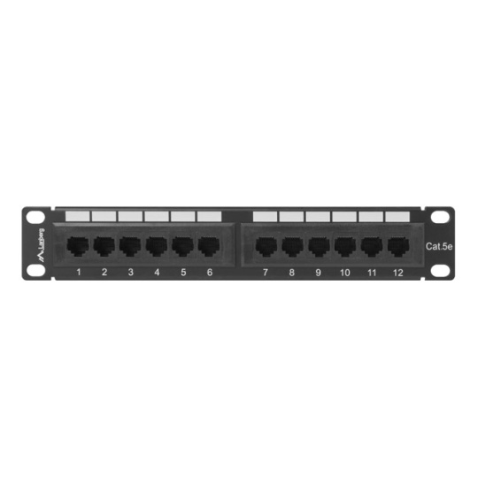 LANBERG PATCH PANEL 10" (12 PORT, 1U, KAT.5E UTP)