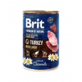 Brit Premium by Nature dog Turkey with Liver 6 x 400 g konzerva 