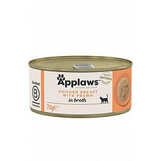 Applaws Cat konz. Adult Broth kur. prsia s krevetami 70g