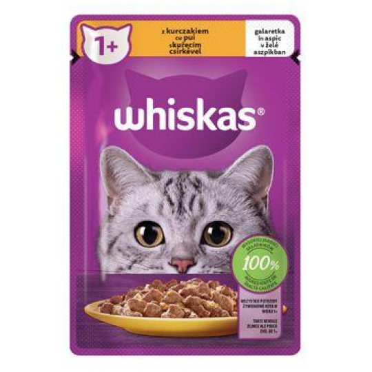 Whiskas kapsa Core kuřecí v želé 85g Whiskas kapsa Core kuřecí v želé 85g