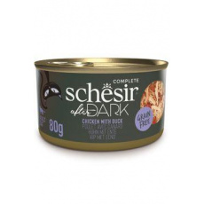 Schesir Cat konz. After Dark Wholefood kuře/kachna 80g Schesir Cat konz. After Dark Wholefood kuře/kachna 80g